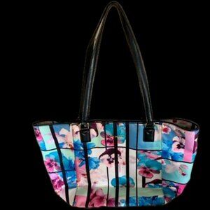 Vera Bradley Ella Tote Exotic Floral Grid